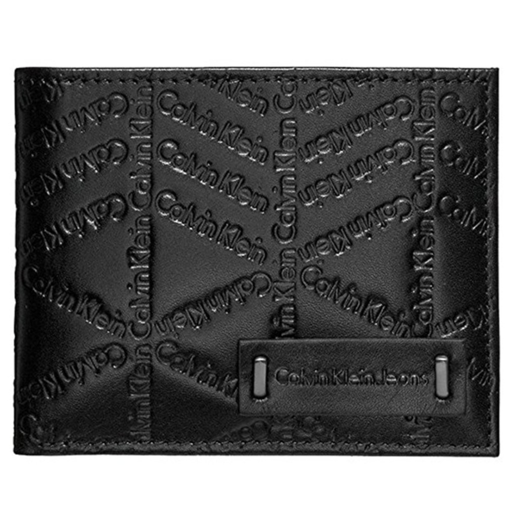 Calvin Klein  Mens Passcase Black Wallet